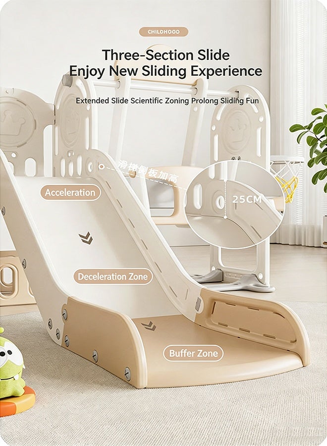 Beauenty Multi-functional Toddler swing slide set,8 in 1 Baby Outdoor indoor playground Sturdy and easy to assemble toddler Kids Slide Playset for Toddler,Indoor Outdoor Slide Toddler Playset with Storage Space and Non-Slip Steps,Gift for Boys and Girls 1-3 Years - Image 3